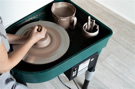 Its unique design ensures you remain comfortable when working. . Used pottery wheel